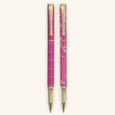 Be Still and Know Pink Plaid Pen Set - Psalm 46:10