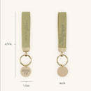 Grow in Grace Green Faux Leather Wristlet Keychain – 2 Peter 3:18