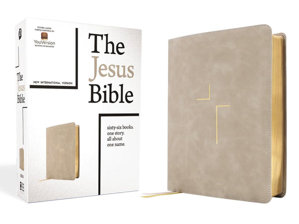 The Jesus Bible, NIV, Stone, Leathersoft