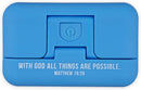Adjustable Clip-on Book Light, Blue, Matthew 16:26