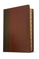 NLT Life Application Study Bible, Personal Size, Thumb Indexed, Brown