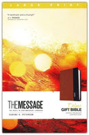 The Message Deluxe Gift Bible, Large Print