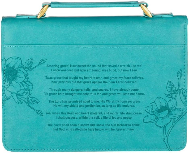 Amazing Grace Teal Bible Cover, Large