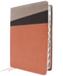 NIV Application Bible, Coral/Gray Leathersoft, Indexed