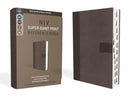 NIV Super-Giant Print Reference Bible, Gray, Indexed