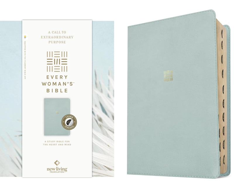 NLT Every Woman’s Bible, Filament Enabled, Sky Blue, Indexed