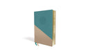 NIV Personal-Size Large-Print Bible, Teal/Gold