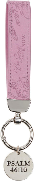 Be Still and Know Lavender FauxLeather Wristlet - Psalm 46:10