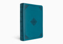 ESV Large Print Personal Size Bible, Red Letter, Deep Teal