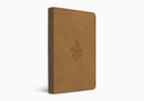 ESV Premium Gift Bible, Nubuck Caramel, Wildflower Design