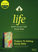 NLT Life Application Study Bible, Third Edition- Floral