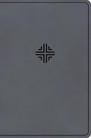 CSB Large Print Thinline Value Bible, Gray