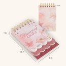 Amazing Grace Pink Floral Tiered Spiral Notepad