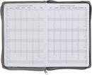 2027 Trust in the Lord Soft Gray Faux Leather Executive Planner with Zipper Closure - Proverbs 3:5