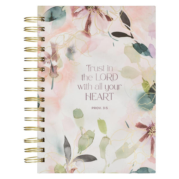 Trust in the Lord Purple Bloom Wirebound Journal JLW181