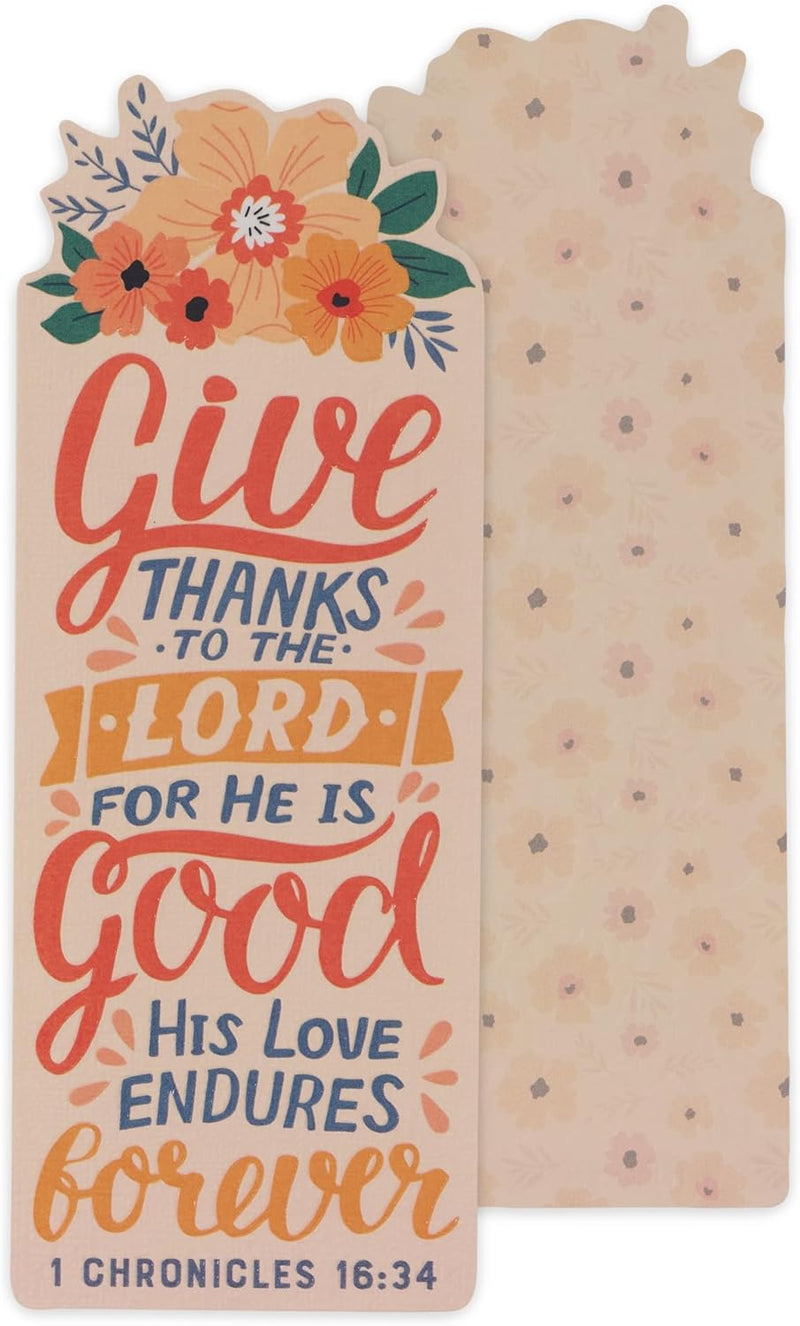 Give Thanks to The Lord Bookmark, 1 Chronicles 16:34 FBM020