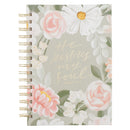 He Restores My Soul Green Garden Spiral Journal - Psalm 23:3