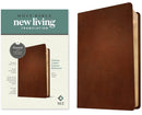 NLT Thinline Center-Column Reference Bible, Genuine Leather, Brown