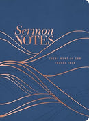 Sermon Notes Journal, Blue Leatherlike