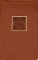 NASB Large Print Personal Size Bible, Brown Leathersoft