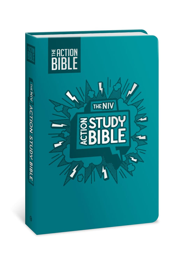 The NIV Action Study Bible - Leathersoft, Aqua