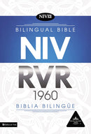 NIV/RVR60 Bilingual Bible, Leather-Look, Black, Thumb Indexed