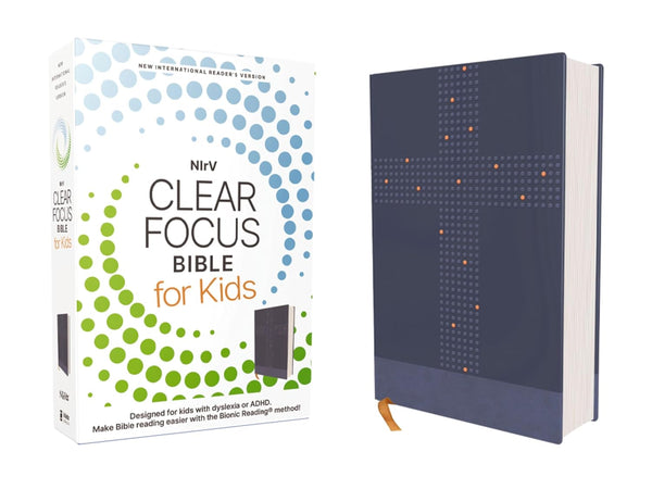 NIrV Clear Focus Bible For Kids, Blue