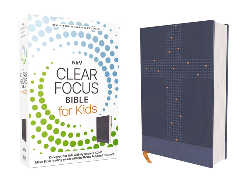 NIrV Clear Focus Bible For Kids, Blue