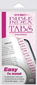 Verse Finders Rose Damask Bible Tabs