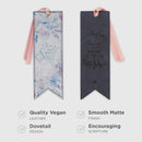 It is Well Hymn Watercolor Floral Faux Leather Bookmark