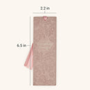 Everything Beautiful Blush Floral Faux Leather Bookmark - Ecclesiastes 3:11