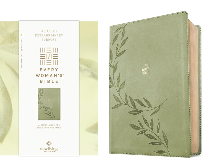 NLT Every Woman's Bible, Olive Green