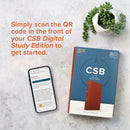 CSB Large Print Personal Size Reference Bible, Digital Study Edition, Olive LeatherTouch, Indexed
