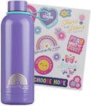 Wonderfully Made Stainless Steel Water Bottle with Stickers - Psalm 139:14