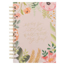 Even So It Is Well Pink Floral Spiral Journal