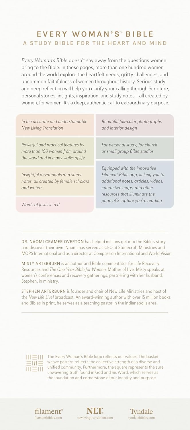 NLT Every Woman's Bible, Olive Green