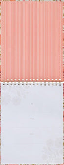Trust Coral Floral Large Spiral Notepad - Isaiah 40:31