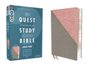 NIV Quest Study Bible Large Print, Pink/Gray