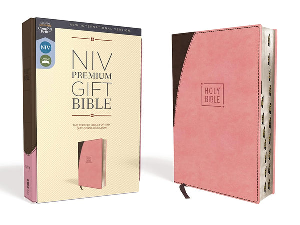 NIV Premium Gift Bible, Pink/Chocolate, Indexed