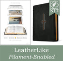 NLT Filament Bible LeatherLike, Black