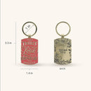 Trust Coral Epoxy-filled Metal Keychain - Isaiah 40:31