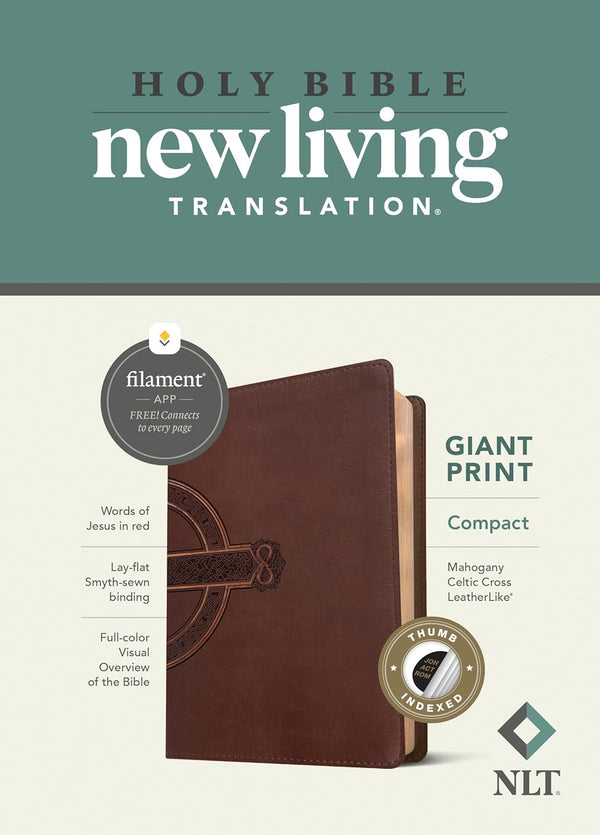 NLT Compact Giant Print Bible, Thumb Indexed