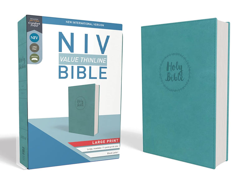 NIV Large Print Value Thinline Bible, Teal