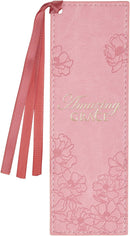 Amazing Grace Ballet Pink Faux Leather Bookmark