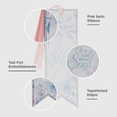 It is Well Hymn Watercolor Floral Faux Leather Bookmark