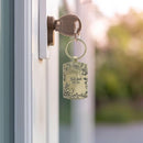 Trust Coral Epoxy-filled Metal Keychain - Isaiah 40:31