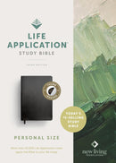 NLT Life Application Study Bible, Personal Size, Thumb Indexed, Black