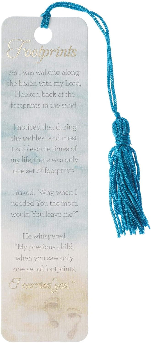 Footprints Bookmark with Tassel BMT118