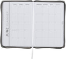 2027 Trust in the Lord Soft Gray Faux Leather Executive Planner with Zipper Closure - Proverbs 3:5