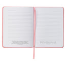 He Restores My Soul Pink Floral Faux Leather Handy-sized Journal  JL802